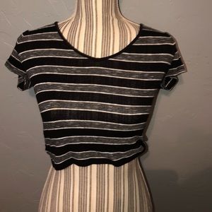 Striped crop top
